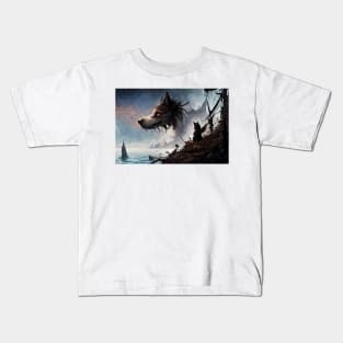 Doggo In the Mist Kids T-Shirt